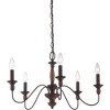 Quoizel Lighting Holbrook 5 - Light Chandelier in  Tuscan Brown - 3 of 4