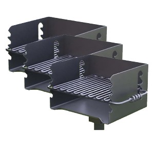 Pilot Rock CBP-135 Park-Style Steel Outdoor BBQ Charcoal Grill (Asadores de Carbon), Cooking Grate and Post for Camping or Backyard (3 Pack) - 1 of 4