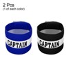 Unique Bargains Adjustable Elastic Soccer Basketball Training Captain's Armband 2 Pcs - 3 of 4