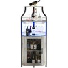Corner Bar Cabinet , Industrial Liquor Cabinet with Adjustable Shelf - 3 of 4
