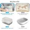 Coucheta Stainless Steel Cat Litter Box Collection - High Sided Non-Stick Coated with Anti-Leakage Mat & Scoop, Multiple Sizes & Colors - 4 of 4