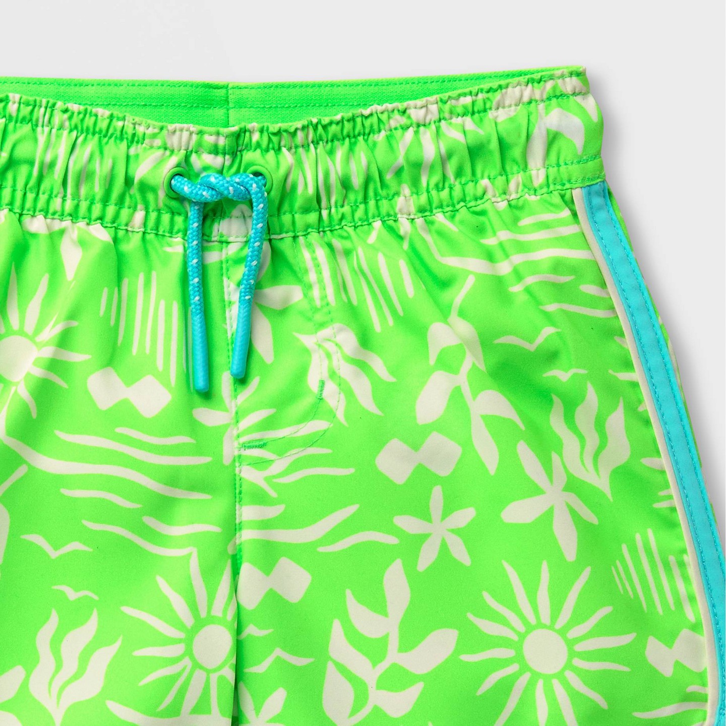 Детские шорты Cat & Jack Toddler Boys' Floral Sun Swim Shorts, цвет: С принтом — фото 4