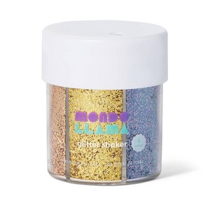 6ct Glitter Shaker Metallics - Mondo Llama™: Multicolor Craft Embellishments, PET Material, Ages 6+ - 1 of 3