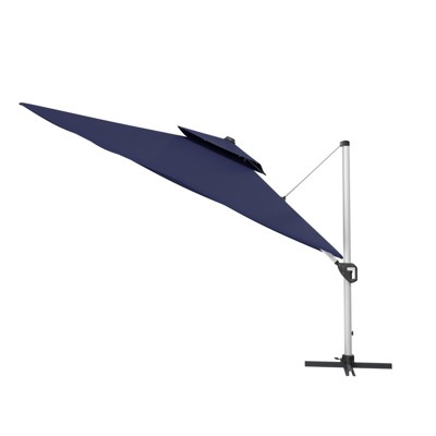 CASAINC 11 FT Square Double Top Cantilever Umbrella