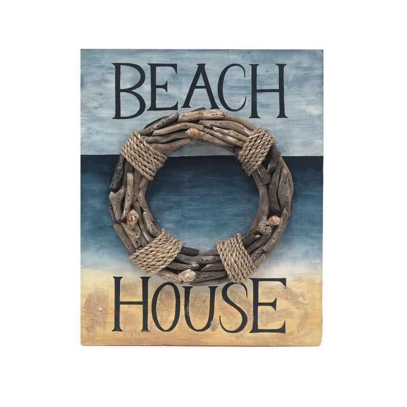 Beachcombers Beach House Drift Wall Plaque Wall Hanging Decor Decoration Hanging Sign Home Decor With Sayings 11 x 1.5 x 14 Inches., 1 of 3