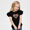 The Juniper Shop SmileyWorld Pencil Heart Flutter Sleeve Tee - 2 of 4