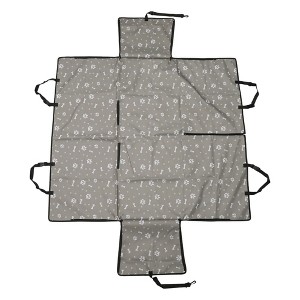Unique Bargains Paw Prints Pet Car Seat Cover 51.18"x15.75"x21.65" 1 Pc - 1 of 4