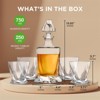 NutriChef Home Bar Whiskey Decanter - Whiskey Glass Decanter Aerator Set with Whiskey Glasses, Elegant Decanter Design - 2 of 4
