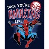 Men's Marvel Webbed Spider-Man Amazing Dad Pull Over Hoodie - 2 of 4
