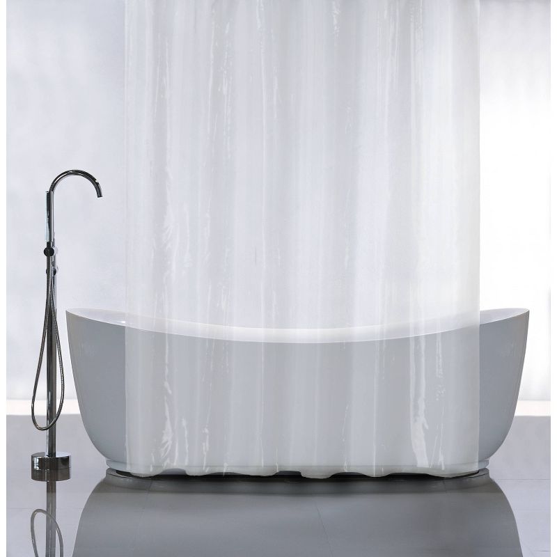 PEVA Raised Dot Shower Curtain Clear - Moda at Home, 1 of 6
