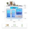 Vlsrka Sideboard Buffet Cabinet with Charging Station, Suitable for Living Room and Kitchen,White - 4 of 4