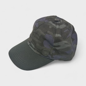 French Connection Men's Camouflage Baseball Cap – Adjustable Snapback Hat, Dark Camo - 1 of 4