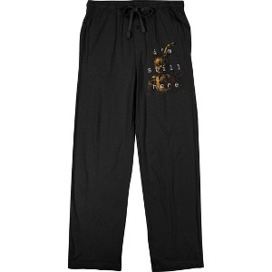 Five Nights at Freddy's Men's I'm Still Here Character Men's Black Sleep Pajama Pants - 1 of 2