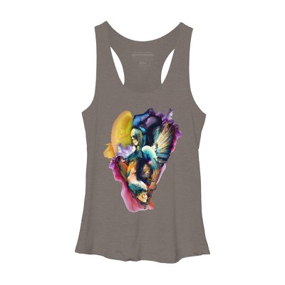Women's Design By Humans QUEEN OF SKULLS II By rizapeker Racerback Tank Top