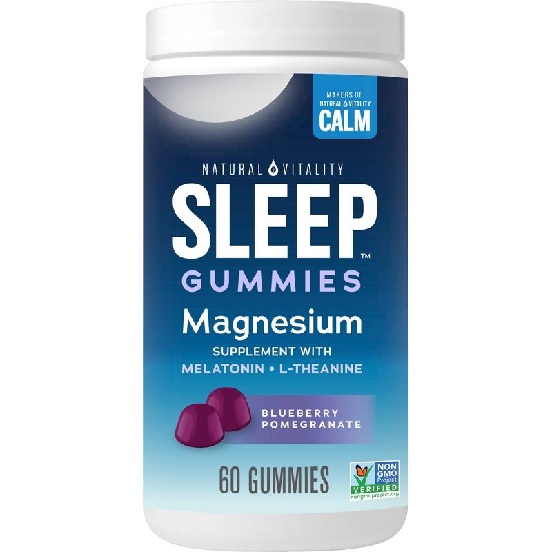 Natural Vitality CALM Sleep Gummies with Magnesium - Blueberry/Pomegranate - 60ct, 3 of 12