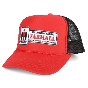IH Farmall Red High-Profile Hat with Black Mesh Back FIH84 - 1 of 3