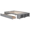 Full Size Platform Bed With 2 Storage Drawers, Pine Wood Full Bed Frame With Storage Case And Lengthwise Support Slat, Easy Assembly - 3 of 4