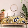 Deny Designs Alisa Galitsyna Four Leaf Flower Pattern Comforter and Pillow Sham Set Yellow - image 3 of 4