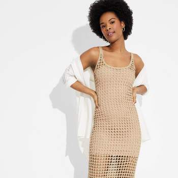 Women's Open Knit Maxi Sweater Dress - Wild Fable™
