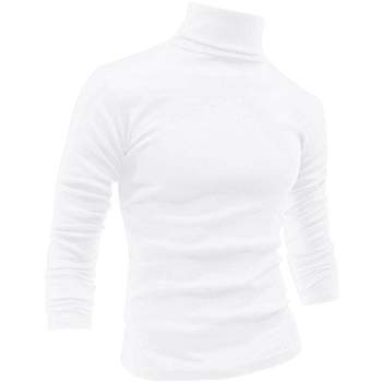 Short Sleeve Black T Shirts for Men 2023 Long Sleeve Turtleneck Warm Casual  Sweater Soft Comfy Solid Mock Pullover Undershirt Custom t Shirts White L -  Yahoo Shopping