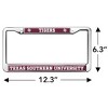 Texas Southern University Tigers Full Size Standard License Plate Metal Frame - 4 of 4