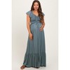 PinkBlush Sage Smocked Top Woven Maternity Maxi Dress - 2 of 4