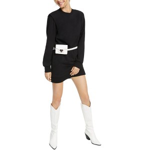 I.N.C International Concepts Womens Knit Mini Dress, Black, X-Small - 1 of 1