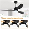 Airsurfer 52-Inch White Ceiling Fan with Remote, Reversible DC Motor, 3 ABS Blades & Color-Changing LED Light - 4 of 4
