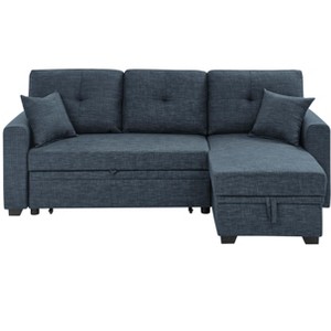 85.5'' Upholstered Sleeper Sofa, Modular Design with Hidden Storage, Convertible Chaise & Stylish Comfort for Modern Living Spaces - 1 of 4