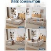 106" Cloud Sectional Couch with L-Shape Chaise, Modern Modular Deep Seat Sofa Couch, Oversized Sofa Sleeper for Living Room, No Assembly Required - 2 of 4