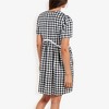 Anna-Kaci Women's Gingham V-Neck Short Sleeve Dress With Empire Waist - 2 of 4