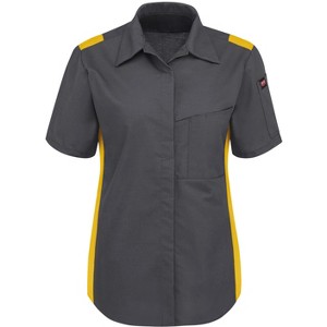 Red Kap Women's Short Sleeve Performance Plus Shop Shirt With Oilblok Technology - 1 of 4