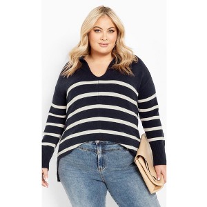 Avenue Women's Plus Size Mara Sweater - 1 of 4