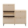 VYNXARIA Freestanding 5 - Door Rattan Shoe Rack Beige: Style Meets Organization in Your Entryway - 4 of 4
