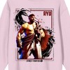 Street Fighter VI Ryu In Box Frame Crew Neck Long Sleeve Cradle Pink Adult Sweatshirt - 2 of 2