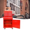 Maggift Tool Boxes and Totes, Portable with Lockable Casters and Drawers, Rolling Boxes for eavy Metal Tool Cart of Repair Shops, Red, 20.4"*11"*24.8" - 2 of 2
