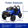 Jojoka  12V Electric Ride-On Truck for Kids with Remote Control, Dual Motors, 2 Speeds, Music Player, LED Lights, Ride on Toys for Ages 2-6 - 2 of 4