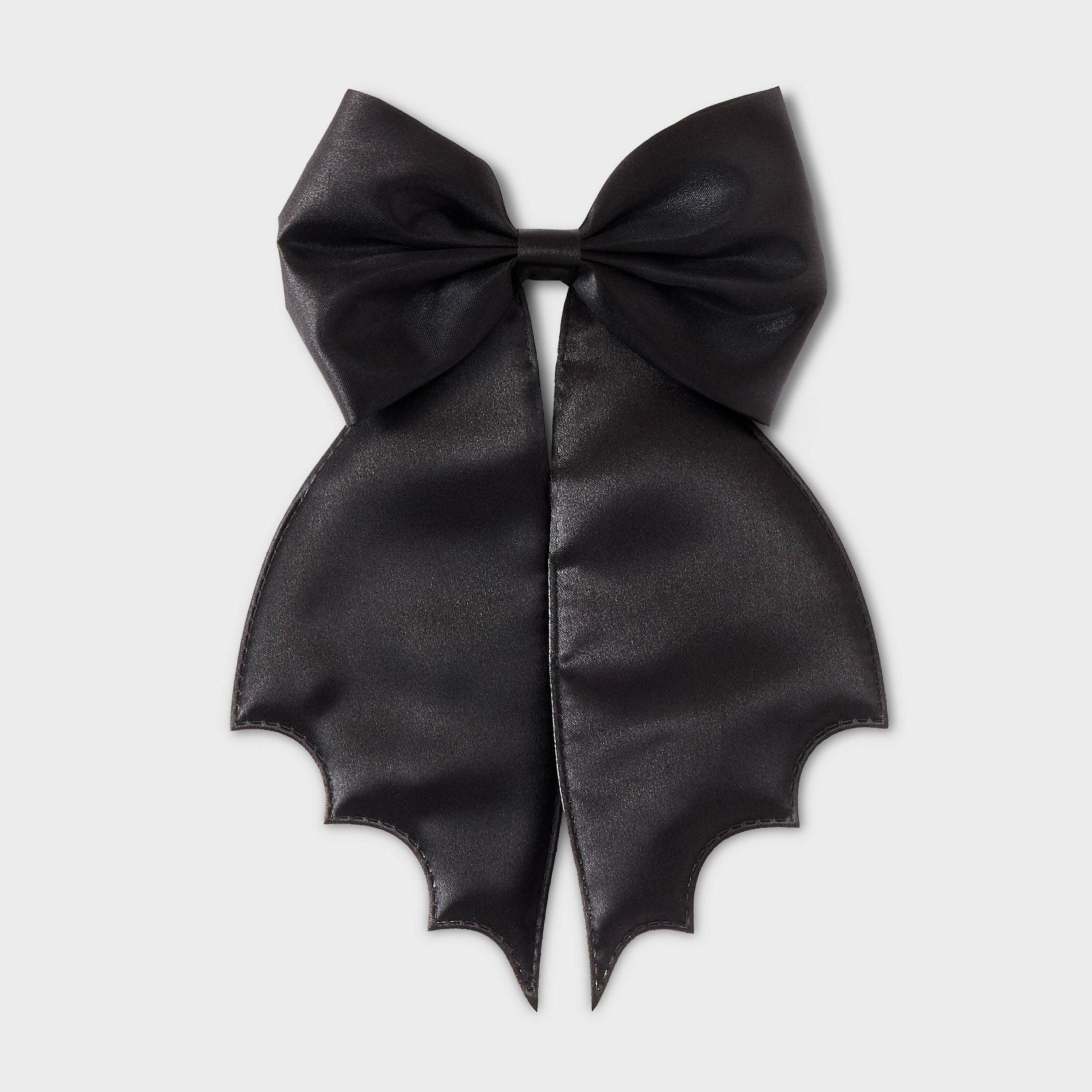 Halloween Bat Wings Hair Bow Clip - Black