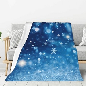 Lomsoe Christmas Pine Tree White Winter Couch Throw Blanket Flannel Soft Blanket for Living Room Bed Sofa Travel Office Camping. - 1 of 4