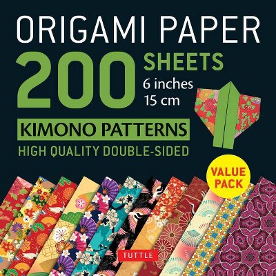 Origami Paper 200 Sheets Kimono Patterns 6 (15 CM) - by  Tuttle Publishing (Loose-Leaf)