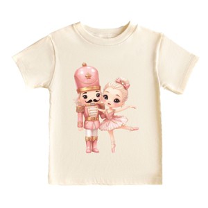 Pink Nutcracker Ballerina - Youth Short Sleeve Graphic T-Shirt and Toddler Short Sleeve Graphic T-Shirt - 1 of 3