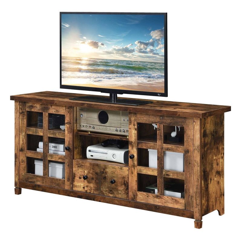 Newport Park Lane Single Drawer with Storage Cabinets and Shelves TV Stand for TVs up to 65&#34; Barnwood - Breighton Home, 3 of 8
