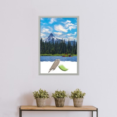 Silver Leaf Distressed Wood Wall Picture Frame