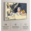 Art Remedy Paul Cezanne - Curtain and Fruit Rustic Chic Farmhouse Wall Art Framed - 3 of 4