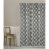 Emma Shower Curtain Gray - Zenna Home: Polyester Geometric Design, Machine Washable, Non-Woven Fabric - image 2 of 4