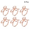 Unique Bargains Dining Table Decoration Alloy Wear Resistance Bow-knot Shape Napkin Rings 6 Pcs - 3 of 4