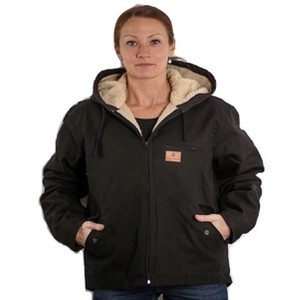 Insulated Gear Women’s Wash Duck Hooded Canvas Winter Work Jacket - 1 of 4