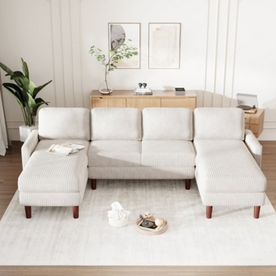 Sponge-Filled Cushion Combo Sofa, Perfect for Living Rooms, Studies, and Open Areas
