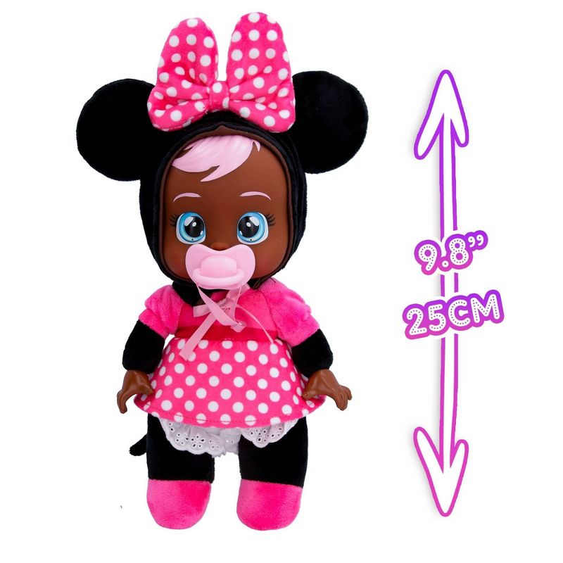 Cry Babies Disney 9&#34; Plush Baby Doll Tiny Cuddles Inspired by Disney Minnie Mouse That Cry Real Tears, 3 of 6