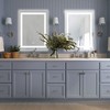 Wooakway 32'' Rectangle Frameless Bathroom Vanity Mirror LED Wall Mirror for Living Room Bathroom Bedroom Entryway - 3 of 4